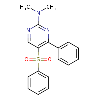 5-(benzenesulfonyl)-N,N-dimethyl-4-phenylpyrimidin-2-amine