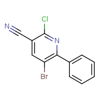 5-bromo-2-chloro-6-phenylpyridine-3-carbonitrile