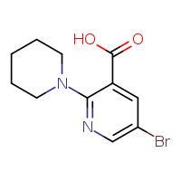 5-bromo-2-(piperidin-1-yl)pyridine-3-carboxylic acid