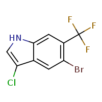 5-bromo-3-chloro-6-(trifluoromethyl)-1H-indole