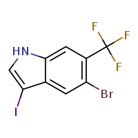 5-bromo-3-iodo-6-(trifluoromethyl)-1H-indole