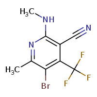 5-bromo-6-methyl-2-(methylamino)-4-(trifluoromethyl)pyridine-3-carbonitrile