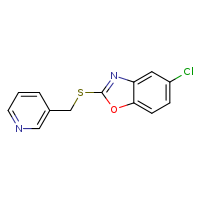 5-chloro-2-[(pyridin-3-ylmethyl)sulfanyl]-1,3-benzoxazole
