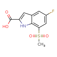 5-fluoro-7-methanesulfonyl-1H-indole-2-carboxylic acid
