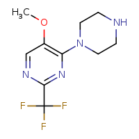 5-methoxy-4-(piperazin-1-yl)-2-(trifluoromethyl)pyrimidine