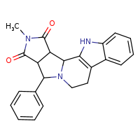 5-methyl-8-phenyl-5,9,19-triazapentacyclo[10.7.0.0²,?.0³,?.0¹³,¹?]nonadeca-1(12),13,15,17-tetraene-4,6-dione