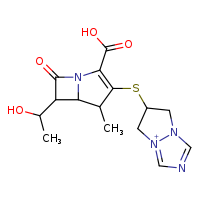6-{[2-carboxy-6-(1-hydroxyethyl)-4-methyl-7-oxo-1-azabicyclo[3.2.0]hept-2-en-3-yl]sulfanyl}-5H,6H,7H-4??-pyrazolo[1,2-a][1,2,4]triazol-4-ylium