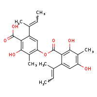 6-[(2E)-but-2-en-2-yl]-4-{6-[(2E)-but-2-en-2-yl]-2,4-dihydroxy-3-methylbenzoyloxy}-2-hydroxy-3-methylbenzoic acid