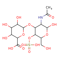 6-{[3-acetamido-2-hydroxy-6-(hydroxymethyl)-5-(sulfooxy)oxan-4-yl]oxy}-3,4,5-trihydroxyoxane-2-carboxylic acid