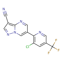 6-[3-chloro-5-(trifluoromethyl)pyridin-2-yl]pyrazolo[1,5-a]pyrimidine-3-carbonitrile