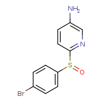 6-(4-bromobenzenesulfinyl)pyridin-3-amine