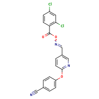 {[6-(4-cyanophenoxy)pyridin-3-yl]methylidene}amino 2,4-dichlorobenzoate