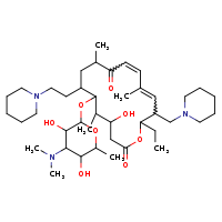 6-{[4-(dimethylamino)-3,5-dihydroxy-6-methyloxan-2-yl]oxy}-16-ethyl-4-hydroxy-5,9,13-trimethyl-7-[2-(piperidin-1-yl)ethyl]-15-(piperidin-1-ylmethyl)-1-oxacyclohexadeca-11,13-diene-2,10-dione