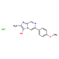 6-(4-methoxyphenyl)-2-methylimidazo[1,2-a]pyrazin-3-ol hydrochloride
