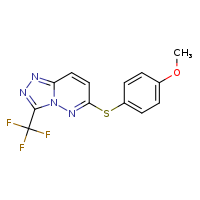6-[(4-methoxyphenyl)sulfanyl]-3-(trifluoromethyl)-[1,2,4]triazolo[4,3-b]pyridazine
