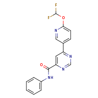 6-[6-(difluoromethoxy)pyridin-3-yl]-N-phenylpyrimidine-4-carboxamide