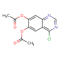 6-(acetyloxy)-4-chloroquinazolin-7-yl acetate