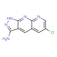 6-chloro-1H-pyrazolo[3,4-b]1,8-naphthyridin-3-amine