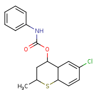 6-chloro-2-methyl-3,4,4a,8a-tetrahydro-2H-1-benzothiopyran-4-yl N-phenylcarbamate