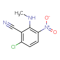 6-chloro-2-(methylamino)-3-nitrobenzonitrile