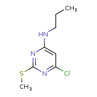 6-chloro-2-(methylsulfanyl)-N-propylpyrimidin-4-amine