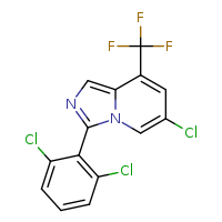 6-chloro-3-(2,6-dichlorophenyl)-8-(trifluoromethyl)imidazo[1,5-a]pyridine