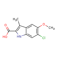 6-chloro-5-methoxy-3-methyl-1H-indole-2-carboxylic acid