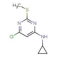 6-chloro-N-cyclopropyl-2-(methylsulfanyl)pyrimidin-4-amine
