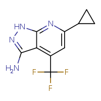 6-cyclopropyl-4-(trifluoromethyl)-1H-pyrazolo[3,4-b]pyridin-3-amine