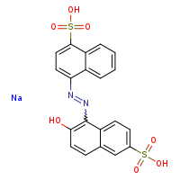 6-hydroxy-5-[(1E)-2-(4-sulfonaphthalen-1-yl)diazen-1-yl]naphthalene-2-sulfonic acid sodium