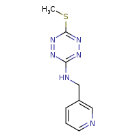 6-(methylsulfanyl)-N-(pyridin-3-ylmethyl)-1,2,4,5-tetrazin-3-amine