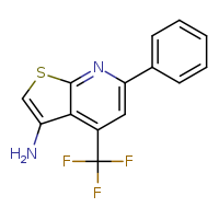 6-phenyl-4-(trifluoromethyl)thieno[2,3-b]pyridin-3-amine