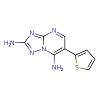 6-(thiophen-2-yl)-[1,2,4]triazolo[1,5-a]pyrimidine-2,7-diamine