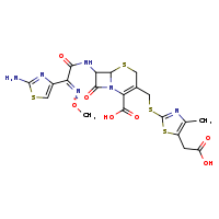 7-[2-(2-amino-1,3-thiazol-4-yl)-2-(methoxyimino)acetamido]-3-({[5-(carboxymethyl)-4-methyl-1,3-thiazol-2-yl]sulfanyl}methyl)-8-oxo-5-thia-1-azabicyclo[4.2.0]oct-2-ene-2-carboxylic acid