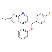 7-{2-[(4-fluorophenyl)methoxy]phenyl}-2-methylpyrazolo[1,5-a]pyrimidine