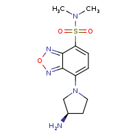 7-[(3R)-3-aminopyrrolidin-1-yl]-N,N-dimethyl-2,1,3-benzoxadiazole-4-sulfonamide