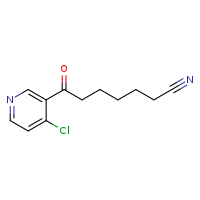 7-(4-chloropyridin-3-yl)-7-oxoheptanenitrile