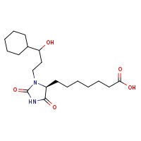 7-[(4S)-3-(3-cyclohexyl-3-hydroxypropyl)-2,5-dioxoimidazolidin-4-yl]heptanoic acid