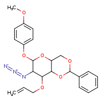 7-azido-6-(4-methoxyphenoxy)-2-phenyl-8-(prop-2-en-1-yloxy)-hexahydro-2H-pyrano[3,2-d][1,3]dioxine