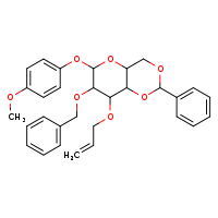 7-(benzyloxy)-6-(4-methoxyphenoxy)-2-phenyl-8-(prop-2-en-1-yloxy)-hexahydro-2H-pyrano[3,2-d][1,3]dioxine