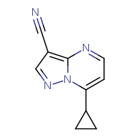 7-cyclopropylpyrazolo[1,5-a]pyrimidine-3-carbonitrile