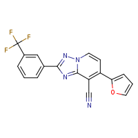 7-(furan-2-yl)-2-[3-(trifluoromethyl)phenyl]-[1,2,4]triazolo[1,5-a]pyridine-8-carbonitrile