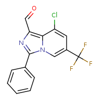 8-chloro-3-phenyl-6-(trifluoromethyl)imidazo[1,5-a]pyridine-1-carbaldehyde