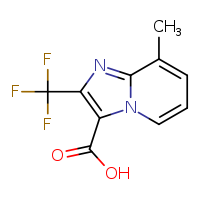8-methyl-2-(trifluoromethyl)imidazo[1,2-a]pyridine-3-carboxylic acid