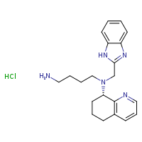 (8S)-N-(4-aminobutyl)-N-(1H-1,3-benzodiazol-2-ylmethyl)-5,6,7,8-tetrahydroquinolin-8-amine hydrochloride