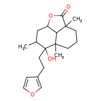 9-[2-(furan-3-yl)ethyl]-9-hydroxy-4,8,10-trimethyl-2-oxatricyclo[6.3.1.0?,¹²]dodecan-3-one