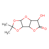 9-hydroxy-4,4-dimethyl-3,5,7,11-tetraoxatricyclo[6.3.0.0²,?]undecan-10-one