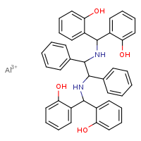 aluminium(3+) 2-{[(2-{[bis(2-hydroxyphenyl)methyl]amino}-1,2-diphenylethyl)amino](2-hydroxyphenyl)methyl}phenol