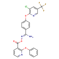 [amino(4-{[3-chloro-5-(trifluoromethyl)pyridin-2-yl]oxy}phenyl)methylidene]amino 2-phenoxypyridine-3-carboxylate