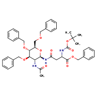 benzyl (2S)-3-{[(2R,3R,4R,5S,6R)-4,5-bis(benzyloxy)-6-[(benzyloxy)methyl]-3-acetamidooxan-2-yl]carbamoyl}-2-[(tert-butoxycarbonyl)amino]propanoate